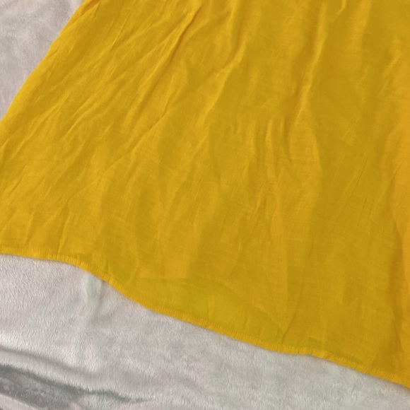 A.U.W. dandelion yellow boho sheer lace blouse - Picture 13 of 17